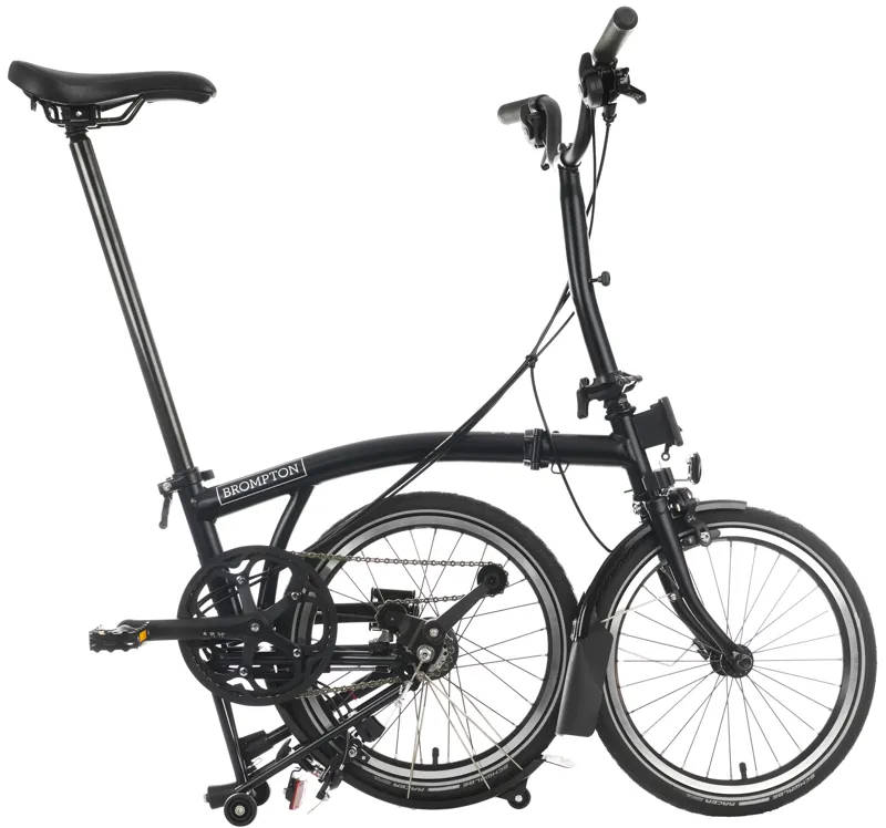 Brompton C Line 6-Speed Folding Bike 2025 in Matt Black-2